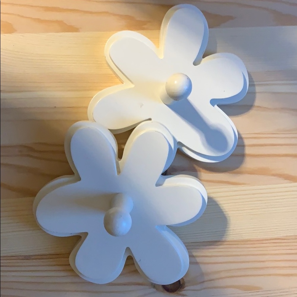 Two flower wall hangers